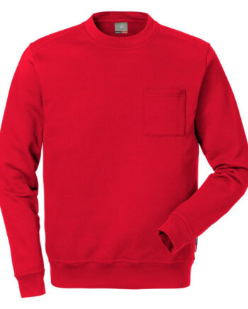 Rød Kansas Fristads Match Sweatee Shirt - Shirt