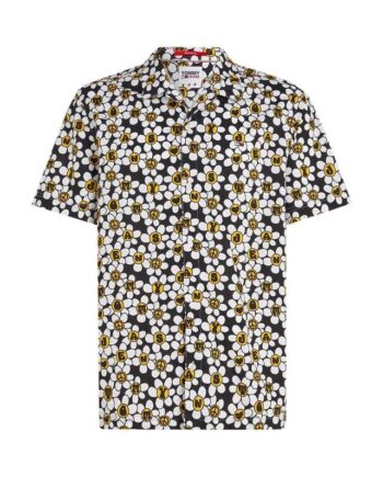 M Tj Aop Nyc Grown Daisy Shirt - Tommy Jeans Shirt  - 8720643362977