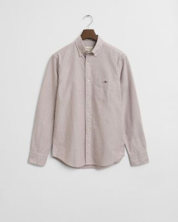 3XL Reg Oxford Banker Stripe Shirt - Gant Shirt  - 7325708339737