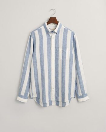 XL Reg Bold Stripe Linen Shirt - Gant Shirt  - 7325707491931