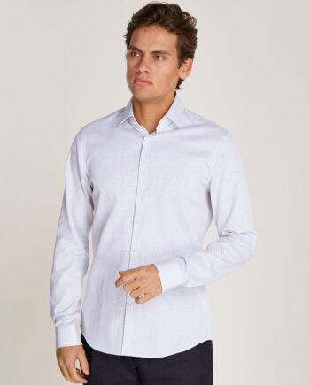 38 Micro Dot Slim Shirt - Calvin Klein Shirt  - 8720639379132