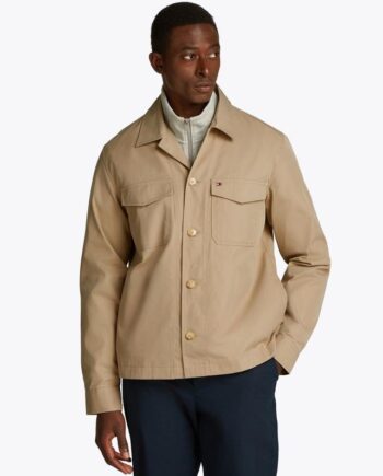 L Cotton Ny On Shirt Jacket - Tommy Hilfiger Shirt  - 8721106073775