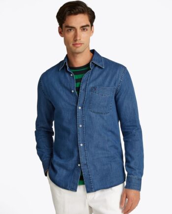 M Lightweight Deni Shirt - Tommy Hilfiger Shirt  - 8721106351736