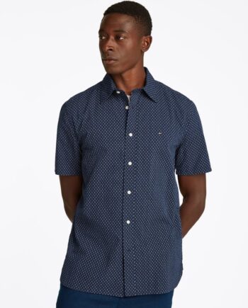 L Seersucker Printed Shirt - Tommy Hilfiger Shirt  - 8721106376951