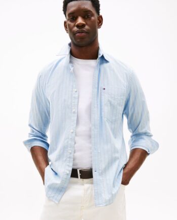 L Oxford Ined Stripe Shirt - Tommy Hilfiger Shirt  - 8721186874965