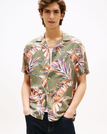 L Ightweight Eaf Aop Shirt - Tommy Hilfiger Shirt  - 8721186895359