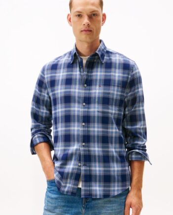 3XL Soft Touch Blnd Checked Shirt - Tommy Hilfiger Shirt  - 8721222347132