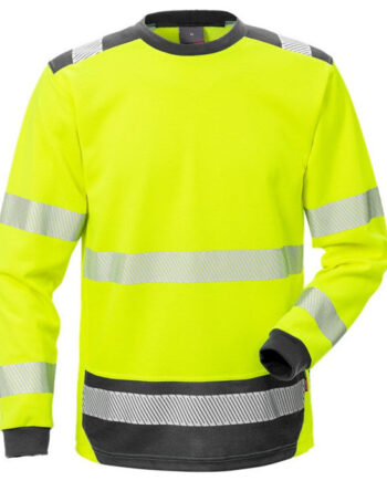 Sort Kansas Fristads Vis Langærmet Shirt Vis Gul - Shirt