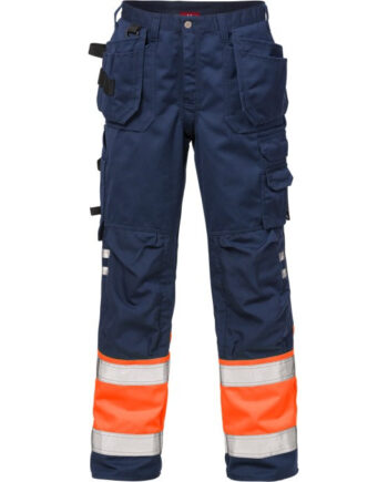 Hi Vis Orange/M Kansas Fristads Vis Craftsmen Bukser Klasse Vis Orange Marine - Jeans  - 7322302761377