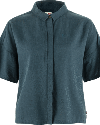 Mountain Blue Fjallraven Vik Hemp Camp Shirt - Fjällräven Shirt  - 7323451087004