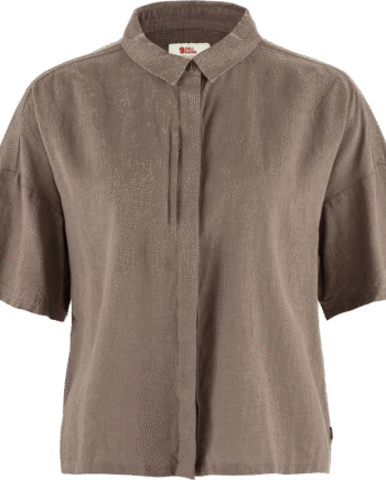 Suede Brown Fjallraven Vik Hemp Camp Shirt - Fjällräven Shirt