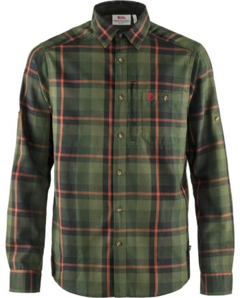 Grøn Fjallraven Mens Fjallglim Shirt Laurel Green 625 Large - Fjällräven Shirt  - 7323450649098