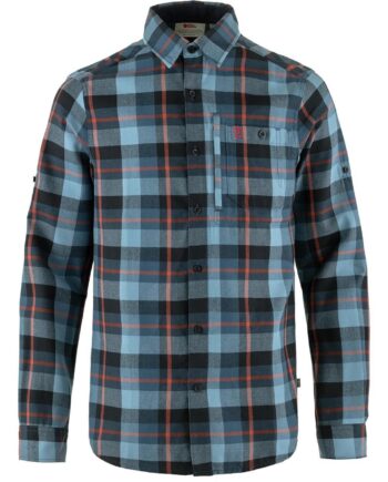 Blå (INDIGO BLU Fjallraven Mens Fjallglim Shirt Blå Indigo Blue Dawn Blue 534 543 Large - Fjällräven Shirt  - 7323450928117