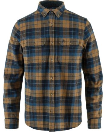 Blå (DK NAVY-BU Fjallraven Mens Singi Heavy Flannel Shirt Blå Navy Buckwheat Brwn 555 232 Xxx Large - Fjällräven Shirt  - 7323450927998