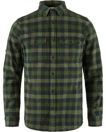 Grøn Fjallraven Mens Skog Shirt Deep Forest Laurel Grn 662 625 Large - Fjällräven Shirt  - 7323450927905