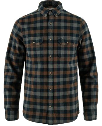 Blå (DARK NAVY- Fjallraven Mens Skog Shirt Blå Dark Navy Dark Oak 555 299 Large - Fjällräven Shirt  - 7323451062377