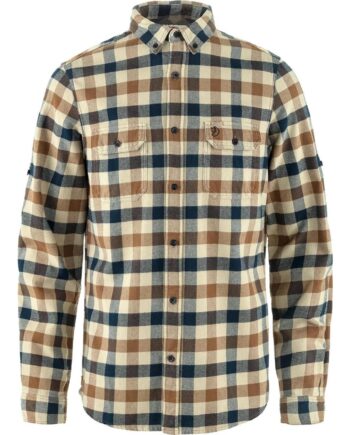 Brun (FOSSIL-DA Fjallraven Mens Skog Shirt Brun Fossil Dark Navy 118 555 Large - Fjällräven Shirt  - 7323451110474