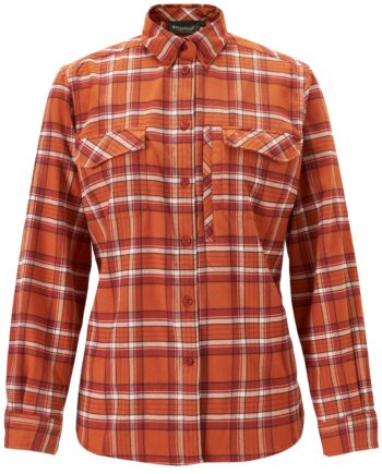 Burned Orange Pinewood Abisko Hiking Flannel Shirt - Pinewood Shirt  - 7331090426535