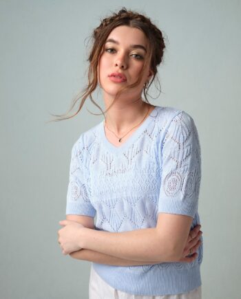 Pale Blue Skovhuus Kvinde Esther Shirt - Skovhuus Shirt  - 5711419367930
