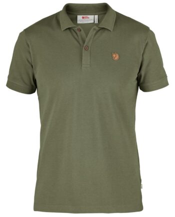Grøn Fjallraven Mens Vik Polo Shirt Green 620 Large - Fjällräven Shirt  - 7323450596637
