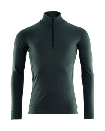 Grøn Aclima Mens Warmwool Mock Neck Shirt Green Gables Large - Aclima Shirt  - 7034041098118