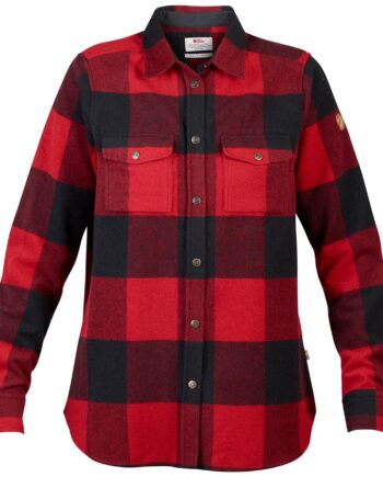 Rød (RED/320) Fjallraven Womens Canada Shirt Rød Red 320 Large - Fjällräven Shirt  - 7323450361815