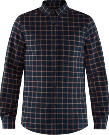 Blå (DARK NAVY/ Fjallraven Mens Vik Flannel Shirt Blå Dark Navy 555 Large - Fjällräven Shirt  - 7323450526641