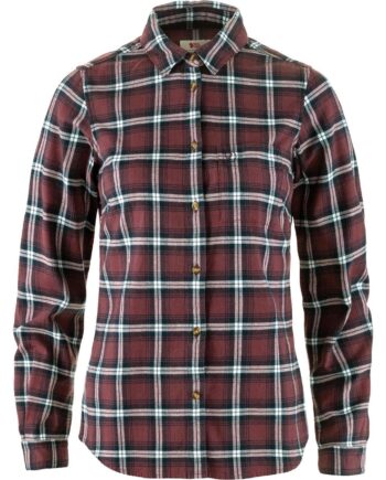 Rød (PORT-BREEZ Fjallraven Womens Vik Flannel Shirt Rød Port Breeze Blue 357 514 Large - Fjällräven Shirt  - 7323451112171