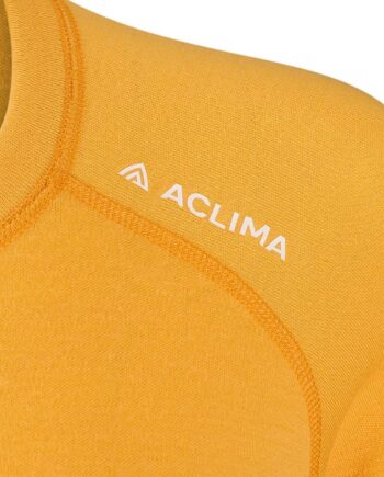Orange (MANGO M Aclima Womens Warmwool Crew Neck Shirt Orange Mango Mojito Large - Aclima Shirt  - 7034041130733