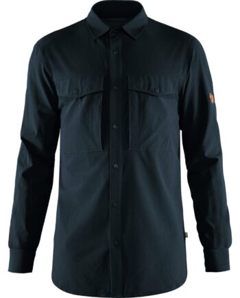 Blå (DARK NAVY/ Fjallraven Mens Abisko Trekking Shirt Blå Dark Navy 555 - Fjällräven Shirt  - 7323450689209