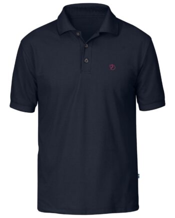 Sort Fjallraven Mens Crowley Pique Shirt Blå Blueblack 553 Large - Fjällräven Shirt  - 7392158965700