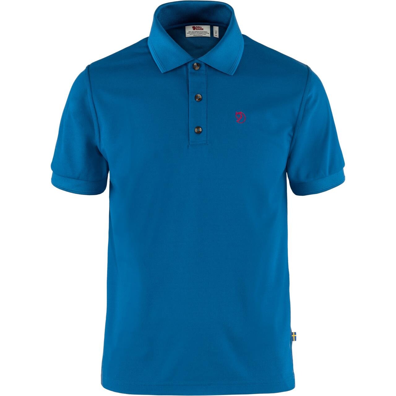Blå (ALPINE BLU Fjallraven Mens Crowley Pique Shirt Blå Alpine Blue 538 - Fjällräven Shirt - 7323450755126