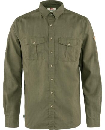 Grøn Fjallraven Mens Vik Travel Shirt Green 620 Large - Fjällräven Shirt  - 7323450752699