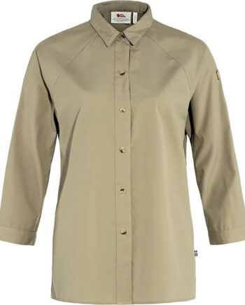 Beige (SAND STO Fjallraven Womens Abisko Hike Shirt S2023 Model Beige Sand Stone 195 - Fjällräven Shirt  - 7323450855529