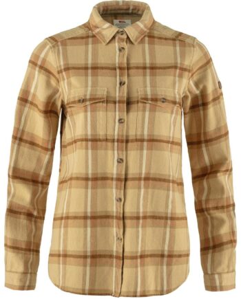 Beige (DUNE BEI Fjallraven Womens Vik Heavy Flannel Shirt Beige Dune Beige Buckwt Brwn 196 232 - Fjällräven Shirt  - 7323450909413