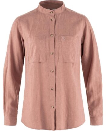 Lyserød (DUSTY Fjallraven Womens Vik Hemp Shirt Lyserød Dusty Rose 300 Small - Fjällräven Shirt  - 7323451014765