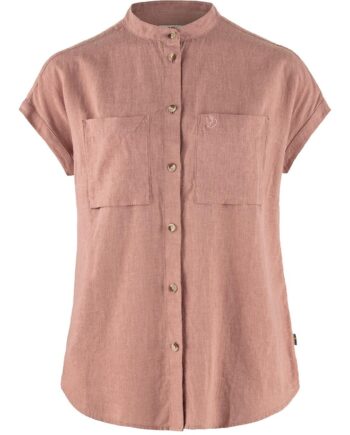 Lyserød (DUSTY Fjallraven Womens Vik Hemp Shirt Lyserød Dusty Rose 300 Large - Fjällräven Shirt  - 7323451014758
