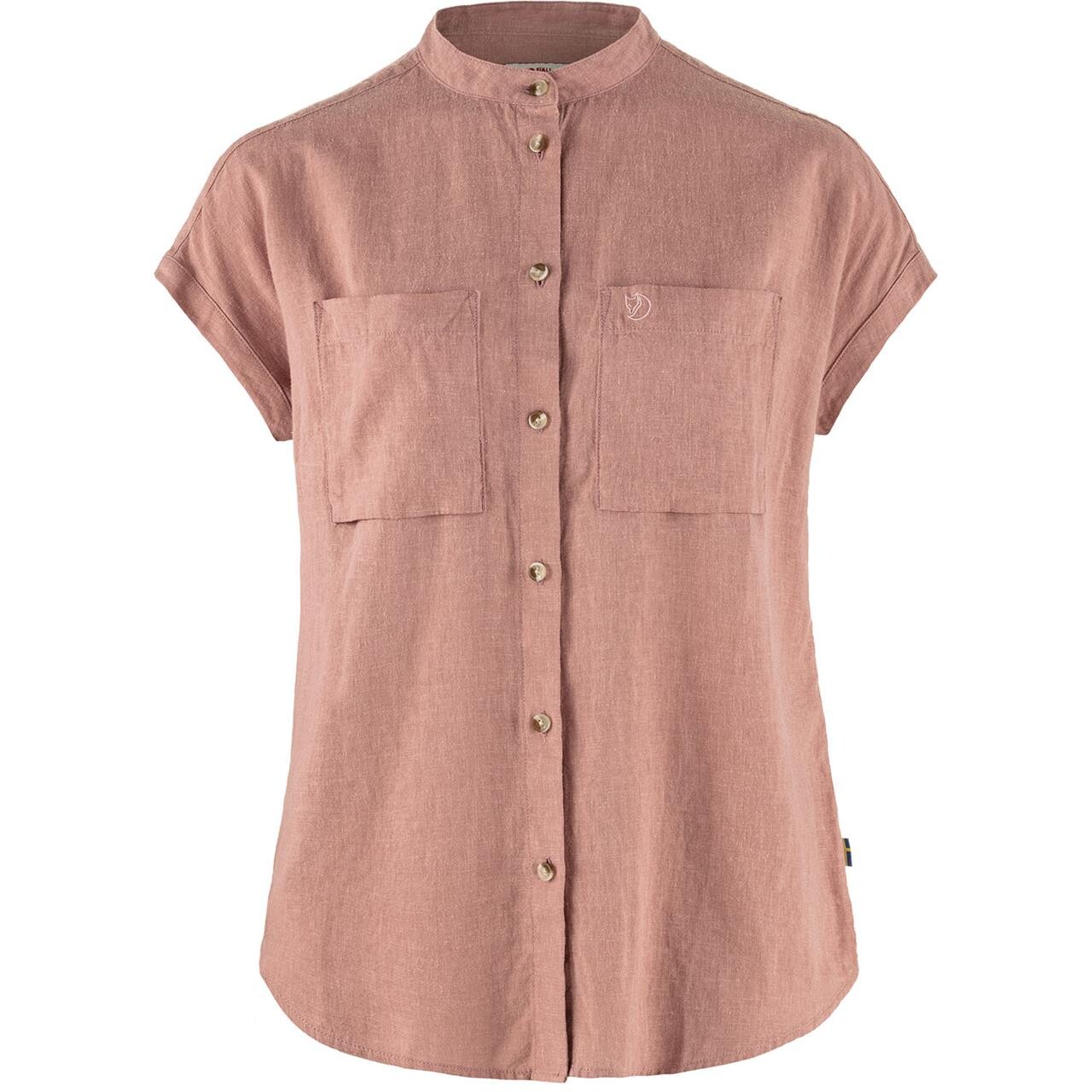 Lyserød (DUSTY Fjallraven Womens Vik Hemp Shirt Lyserød Dusty Rose 300 Large - Fjällräven Shirt - 7323451014758