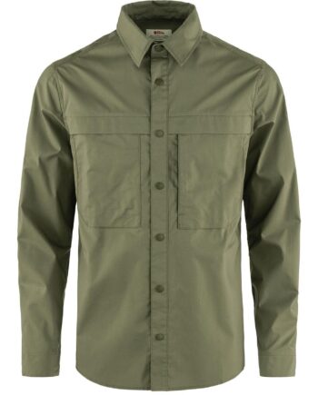 Grøn Fjallraven Mens Abisko Trail Shirt Green 620 - Fjällräven Shirt  - 7323451001529