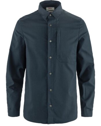Blå (DARK NAVY- Fjallraven Mens Keb Trekking Shirt Blå Dark Navy Dark Navy 555 555 Large - Fjällräven Shirt  - 7323451080357