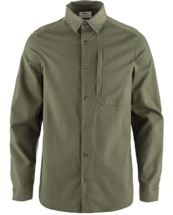 Grøn Fjallraven Mens Keb Trekking Shirt Laurel Green Laurel 625 625 Large - Fjällräven Shirt  - 7323451080418
