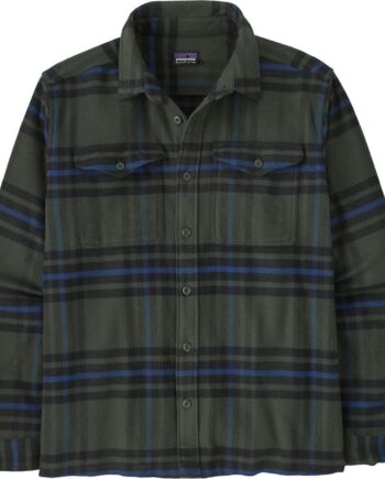 Grøn Patagonia Mens Fjord Flannel Shirt Catch: Old Growth Green Large - Patagonia Shirt  - 198077242413