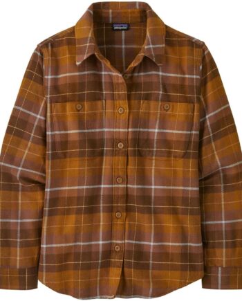 Brun (HAPPY CAM Patagonia Womens Fjord Flannel Shirt Brun Happy Camper: Shelter Brown Large - Patagonia Shirt  - 196924585980