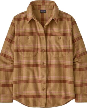 Brun (OLD SPRUC Patagonia Womens Fjord Flannel Shirt Brun Old Spruce: Nest Brown Large - Patagonia Shirt  - 198077368533