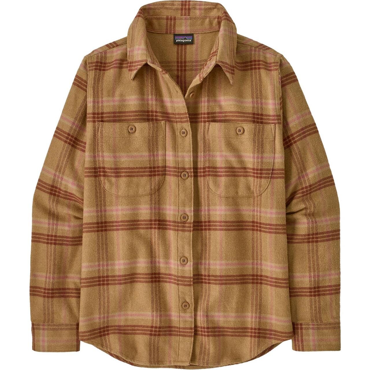Brun (OLD SPRUC Patagonia Womens Fjord Flannel Shirt Brun Old Spruce: Nest Brown Large - Patagonia Shirt - 198077368533
