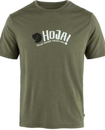 Grøn Fjallraven Mens Hoja Wool Shirt Laurel Green 625 Medium - Fjällräven Shirt  - 7323451083914