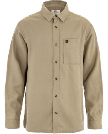 Beige (SAND STO Fjallraven Mens Vik Relaxed Hemp Shirt Beige Sand Stone 195 Large - Fjällräven Shirt  - 7323451114571
