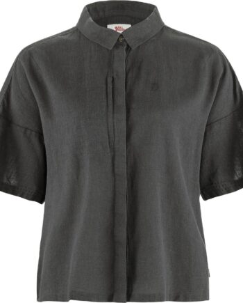 Grå (DARK GREY/ Fjallraven Womens Vik Hemp Camp Shirt Grå Dark Grey 030 - Fjällräven Shirt  - 7323451086892