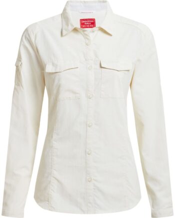 Hvid Craghoppers Womens Nosilife Adventure Shirt Iii Seasalt - Craghoppers Shirt  - 5063260004497