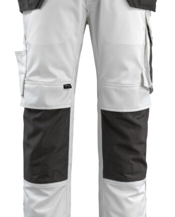 Lys Kaki/sort Mascot Bukser Med Knæ Hængelommer Unique - Mascot® Jeans  - 5711074537419